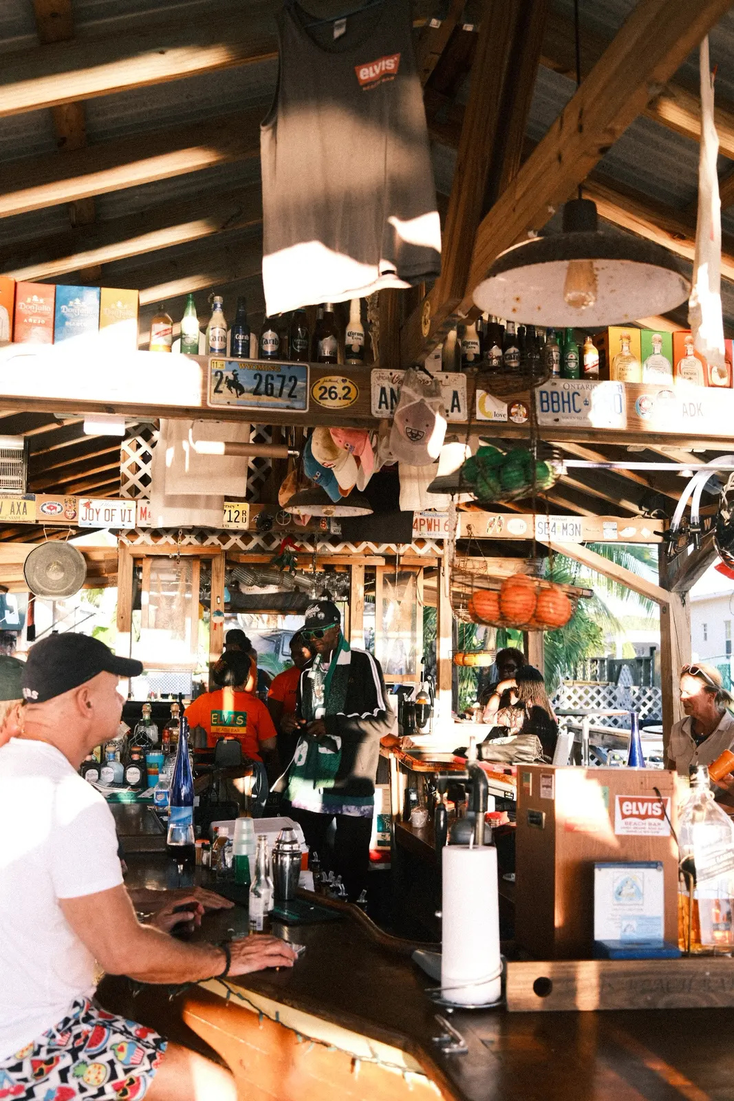 Inside Elvis' Beach Bar, Anguilla