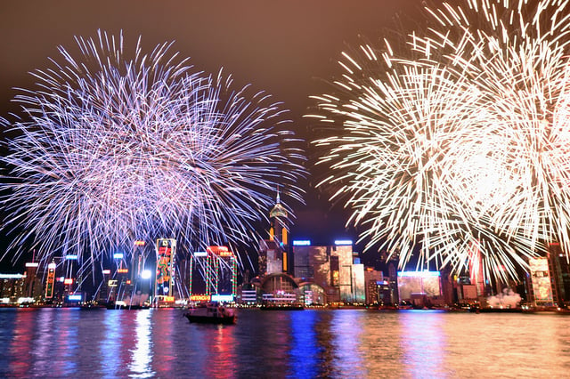 fireworks display on Sydney Harbour