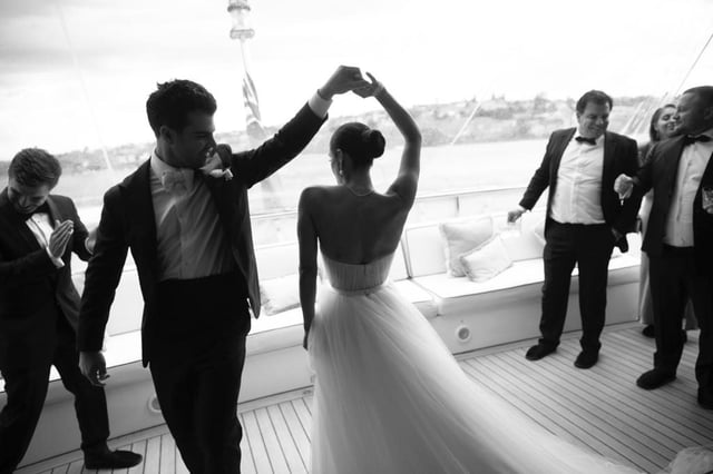 wedding on a yacht