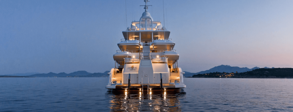 private yacht charter sardinia sunset