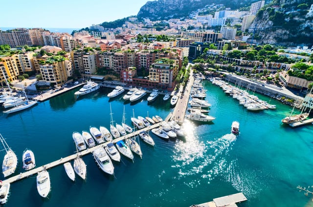 Summer day in Port of Monaco