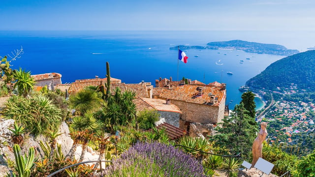 Medieval village of Eze on French Riviera, France