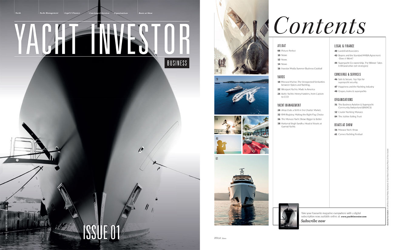 Yacht Investor Front Page