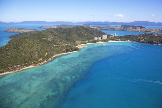 Reef surrounding Hamilton Island Resort in Queensland, Australia