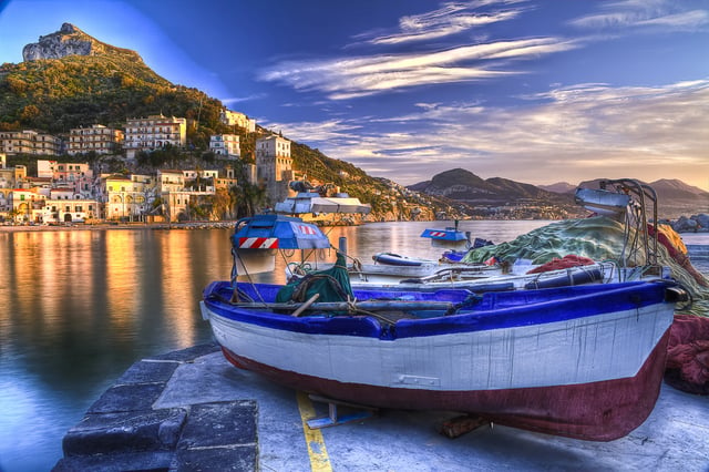 Cetara fishing village Amalfi coast 