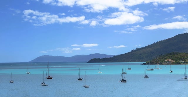 Yachts in Neck Bay, Australia