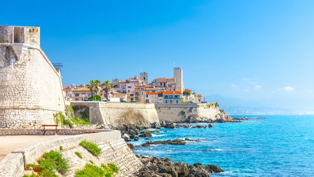 View of Antibes, south of France