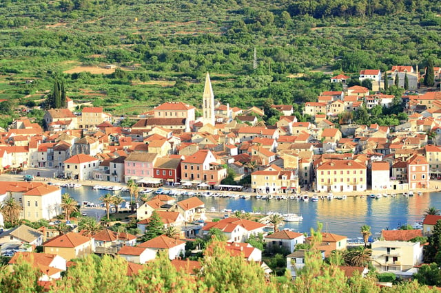 Stari Grad town on Island Hvar, Croatia