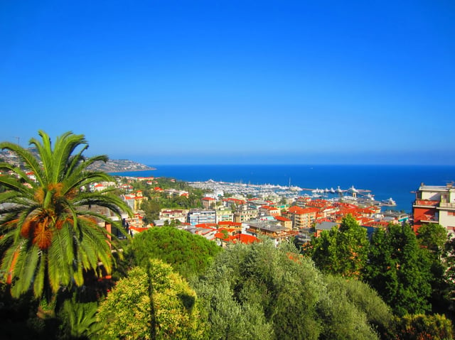 San Remo on Italian coast