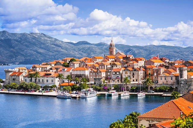 View of Korcula old town, Croatia