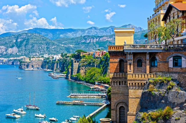 Hillside residences in Sorrento