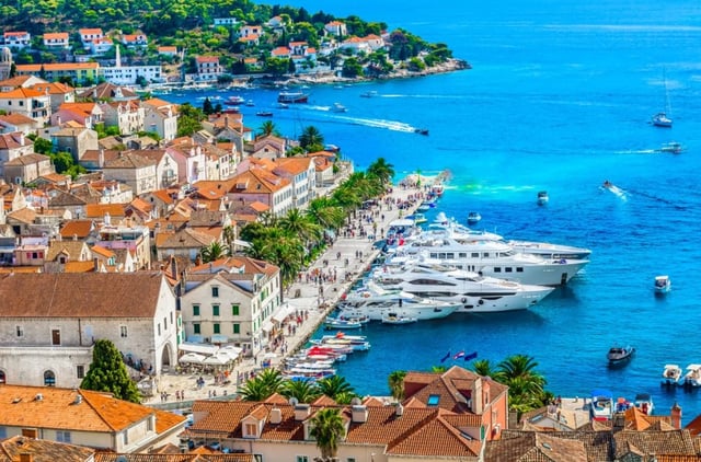 Stunning coastal town of Hvar in Croatia