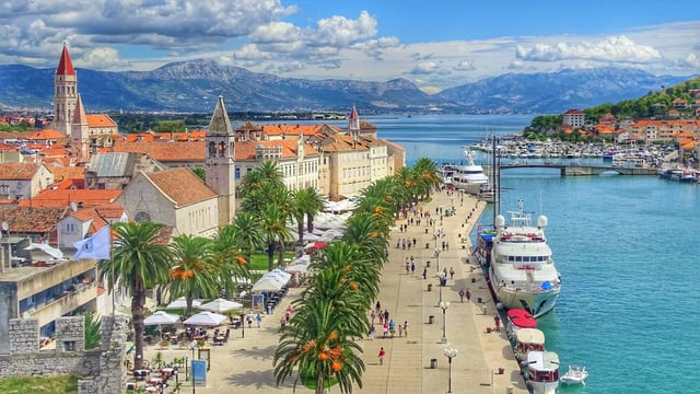 The old town of Trogir in Dalmatia, Croatia, Europe