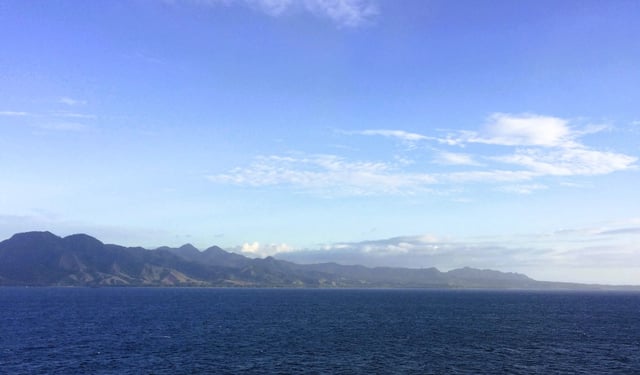 Scene of Honiara from a cruise ship, Solomon Islands