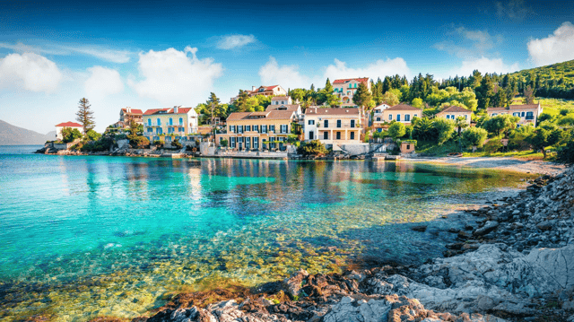 Fiskardo village in Kefalonia Island, Greece