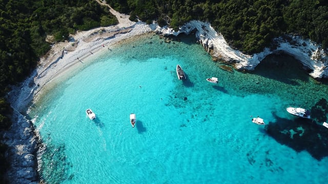 Pebbled beach of Paxi Voutoumi