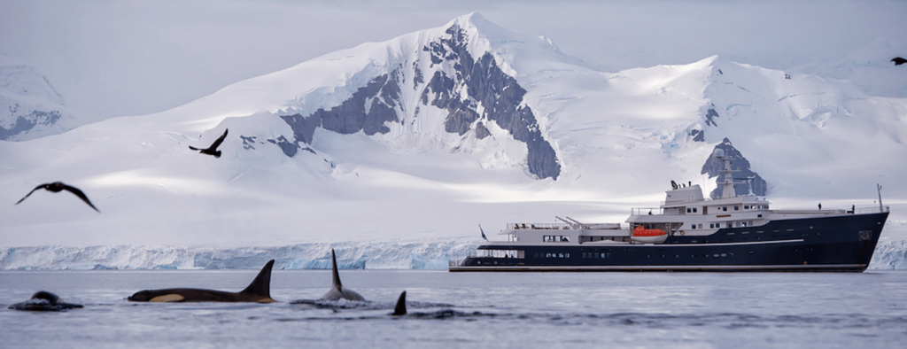 Antarctica best destination to travel luxury yacht