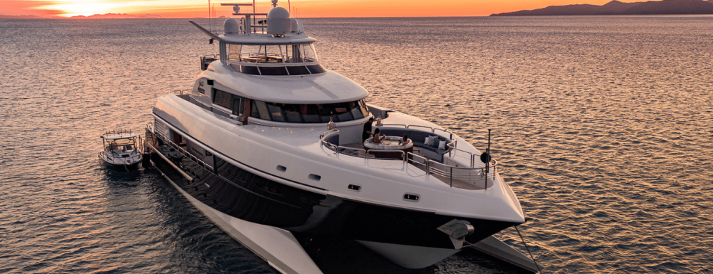 Luxury yacht marriage proposal