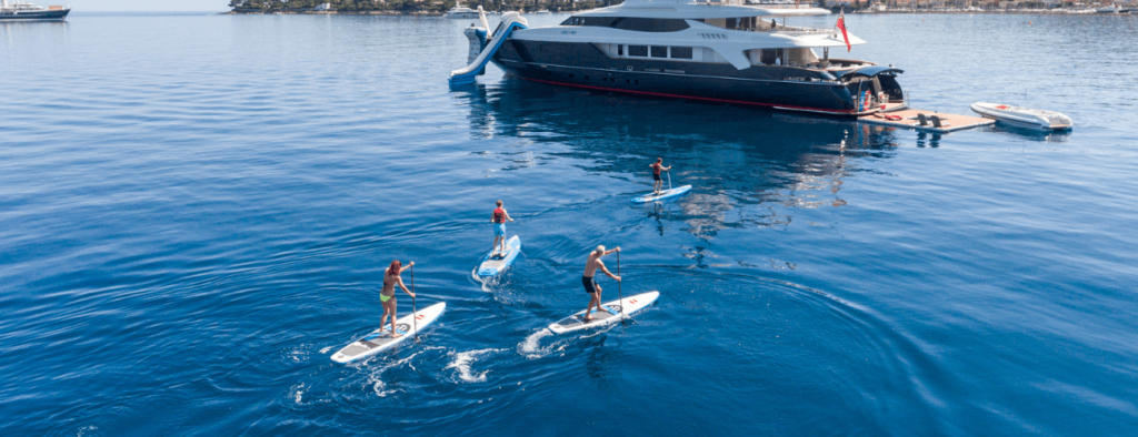 paddleboards and fun gold coast yacht hire