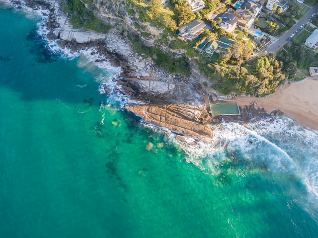 aerial view of Pittwater, Sydney