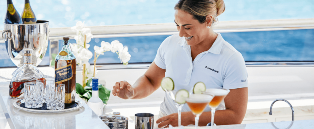 Dedicated crew onboard-luxury yacht charter