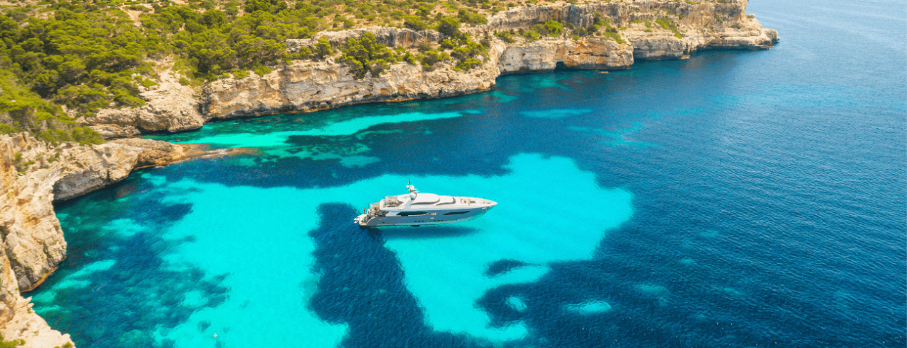 visit secluded-bays and coves luxury yacht charter